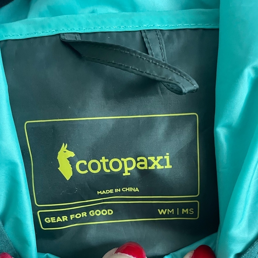 COTOPAXI-Teca Half-Zip Windbreaker - Unisex size ladies medium/men’s small - Picture 5 of 5